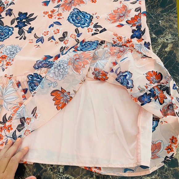 ABS COLLECTION Sleeveless Floral Dress NWT pink - Picture 11 of 14